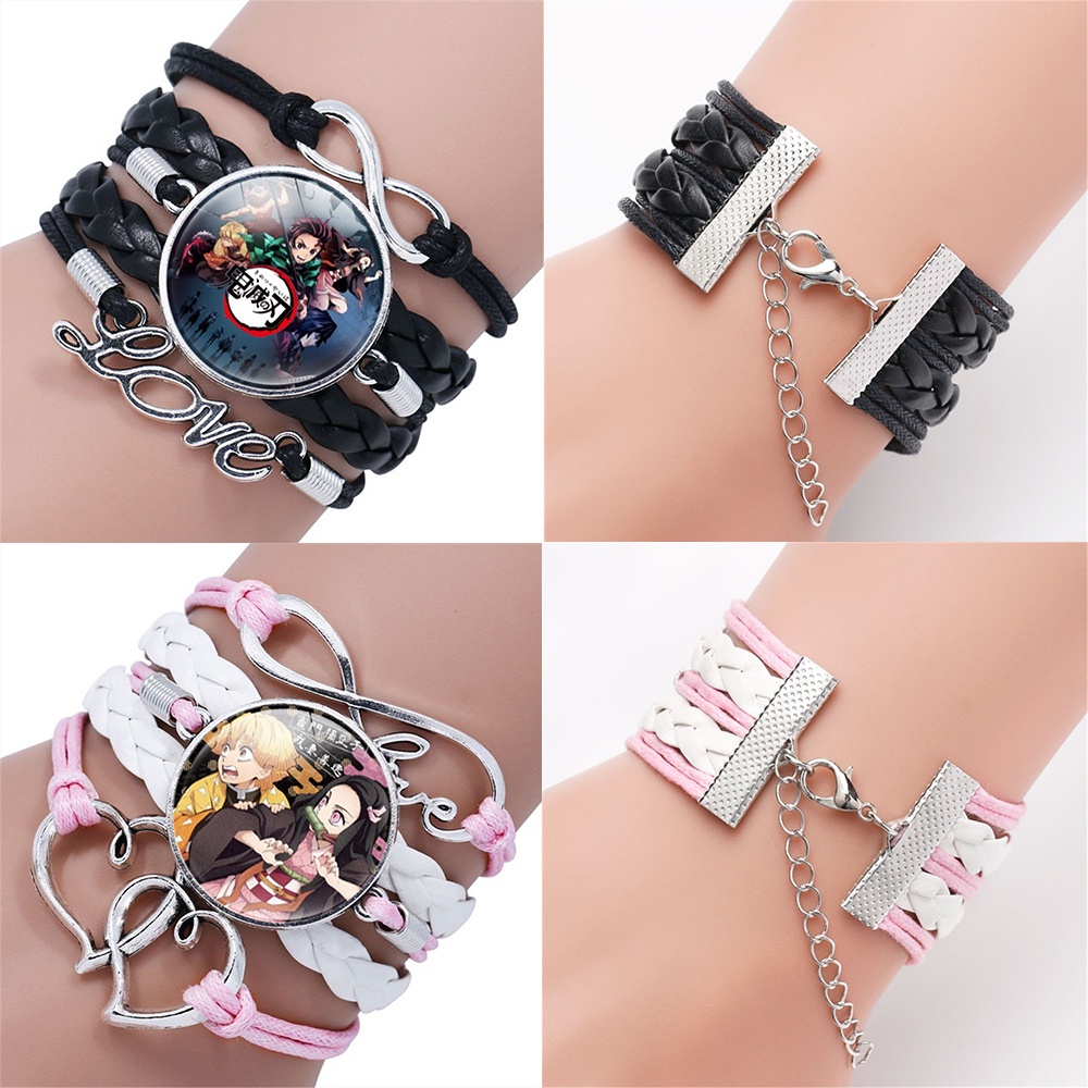 Vòng tay nhiều lớp hóa trang nhân vật Anime Demon Slayer cổ điển thời trang nam nữ
