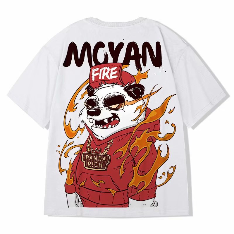 Áo thun tay ngắn in hình thời trang hiphop cỡ M-8XL cho nam