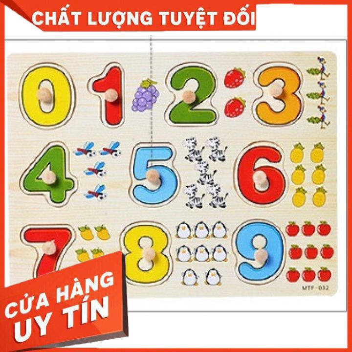 Bảng ghép hình núm gỗ [𝑴𝒂̂̃𝒖 𝒎𝒐̛́𝒊 2021] Bảng gỗ có núm nhiều chủ đề cho bé: động vật, côn trùng, đồ dùng học tập....