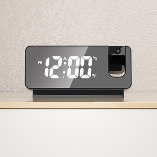 Plastic *Projection *Alarm *Clock Portable Removable Electronic *Thermometer [LED Screen] [USB Powered] burang