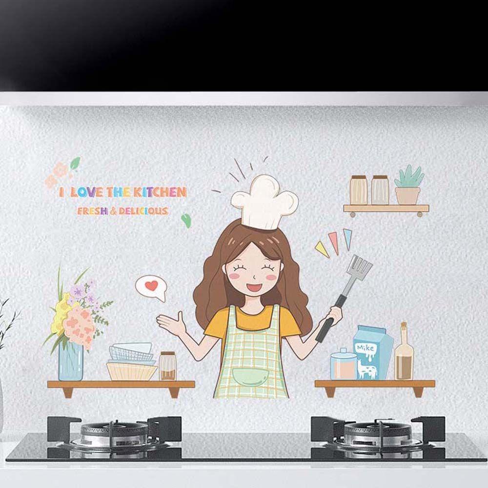 Miếng Dán Tường Chống Dầu Chịu Nhiệt Độ Cao Cho Nhà Bếp