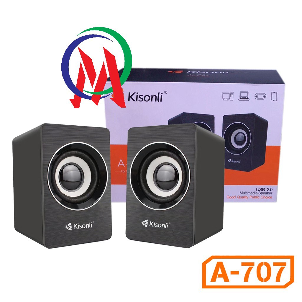 [HÀNG ĐẸP, GIÁ RẺ, ÂM THANH HAY] Loa máy tính 2.0 Kisonli A-707