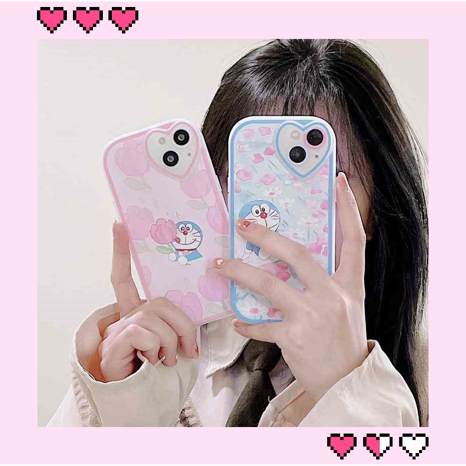 Ốp Điện Thoại Silicon In Hình Doraemon Cho iphone 13 pro 11 12 pro max 7 plus x xr xs max