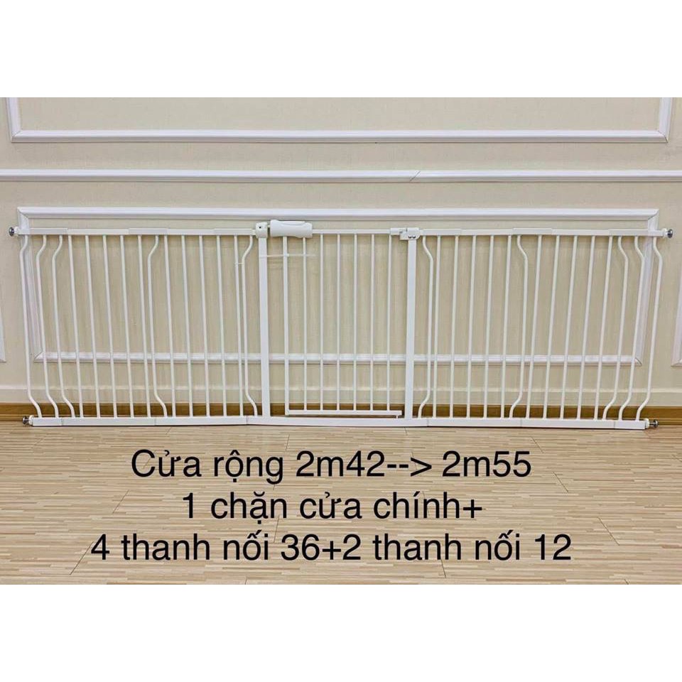 Chặn cửa chặn cầu thang không cần khoan tường không cần bắt vít