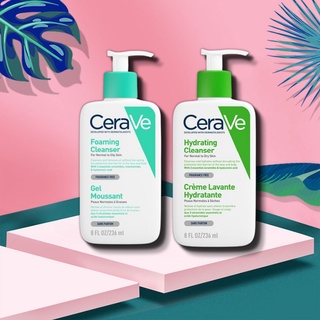 Sữa rửa mặt dạng gel tạo bọt Cerave Foaming Cleanser dành cho da khô, dầu mụn, nhạy cảm