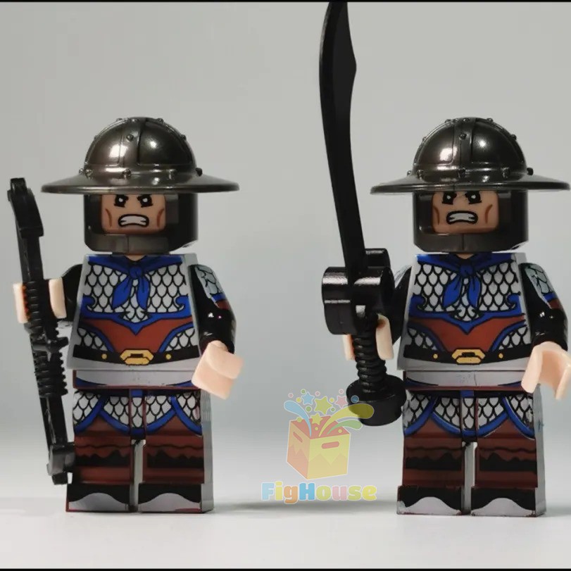 Xếp Hình Minifigures Lính Tam Quốc Binh Khí Ngẫu Nhiên - Đồ Chơi Lắp Ráp non-lego 300A