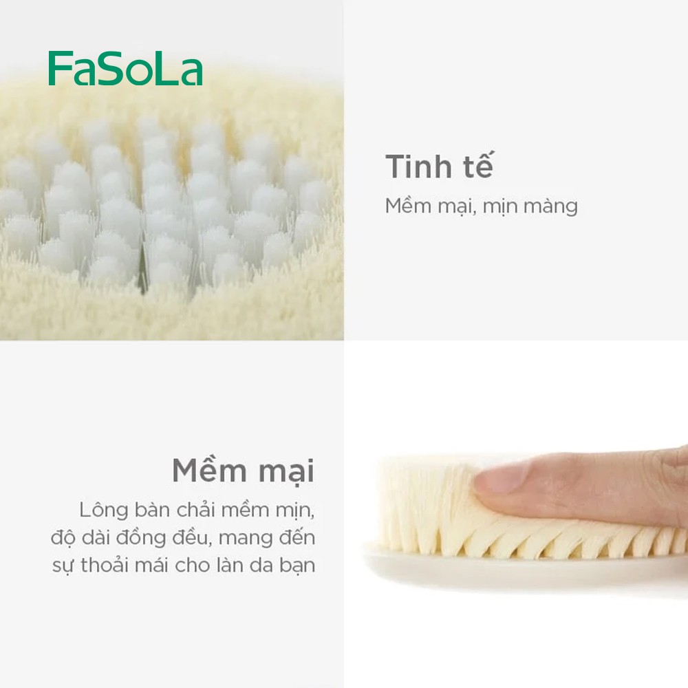 Bàn chải chà lưng cán dài FASOLA FSLJY-282B