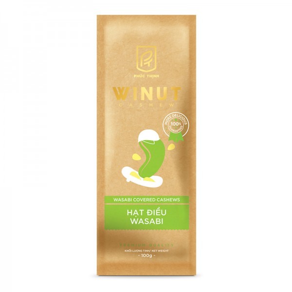 HẠT ĐIỀU VỊ WASABI WINUT 100GR