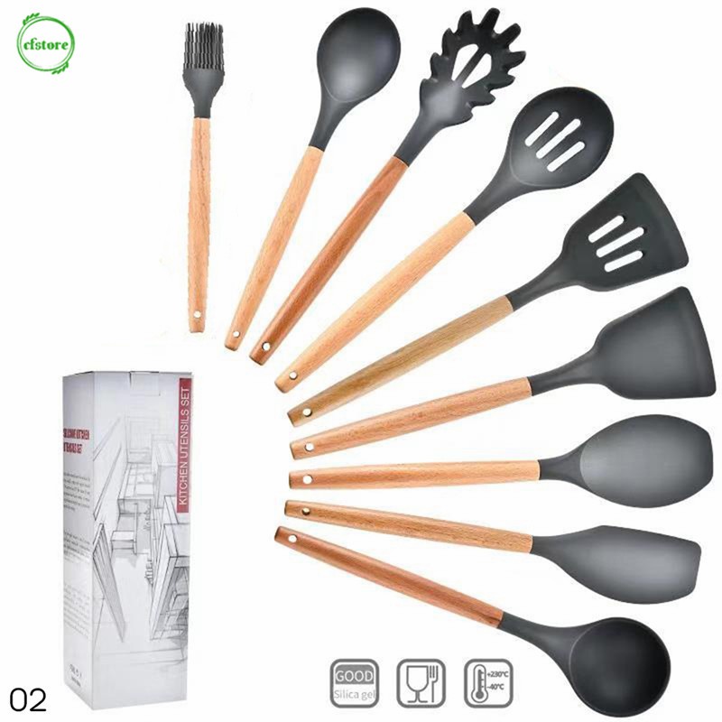 Dụng cụ nấu ăn chống dính chịu nhiệt tốt có ngăn đựng