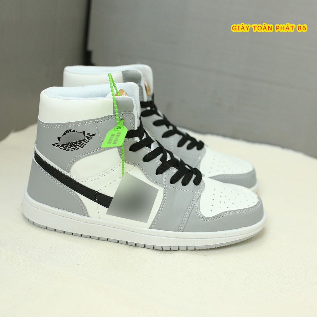 [Mã FAGREEN245 giảm 10% tối đa 30k đơn từ 99k] Giày Sneaker Thể Thao Jd1 Nam Nữ cao thấp màu Xám | BigBuy360 - bigbuy360.vn