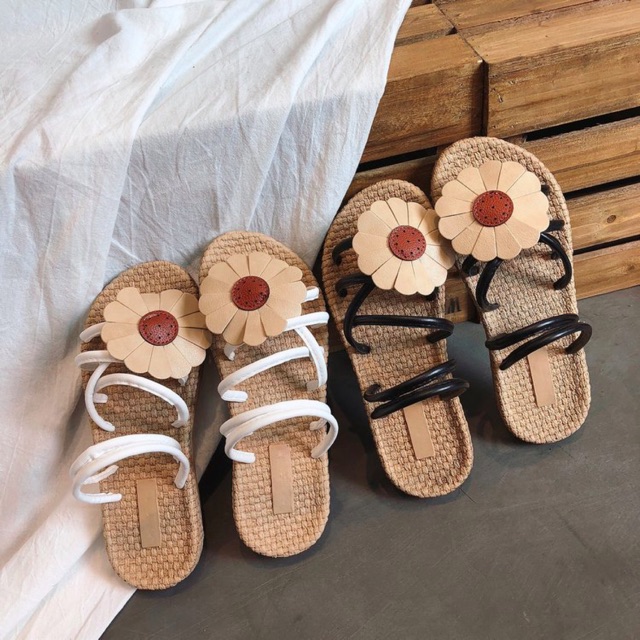 Sandal hoa cúc vintage ulzzang Dorae