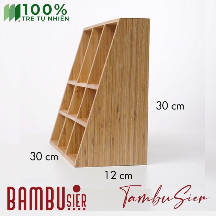 [BAMBOO] Kệ mỹ phẩm trang sức bằng tre 3 tầng tiện ích - khay để đồ trang sức mỹ phẩm đa năng cao cấp [B-AUSTIN-09]