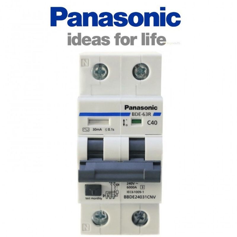 [ Chính Hãng ]  CẦU DAO CHỐNG GIẬT ELCB PANASONIC