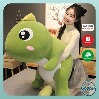 Gấu Bông Khủng Long Bông Mắt Lồi Đuôi Tim - Hàng cao cấp - Co dãn 4 chiều - Màu xanh và hồng kích thước từ 70cm-1m7