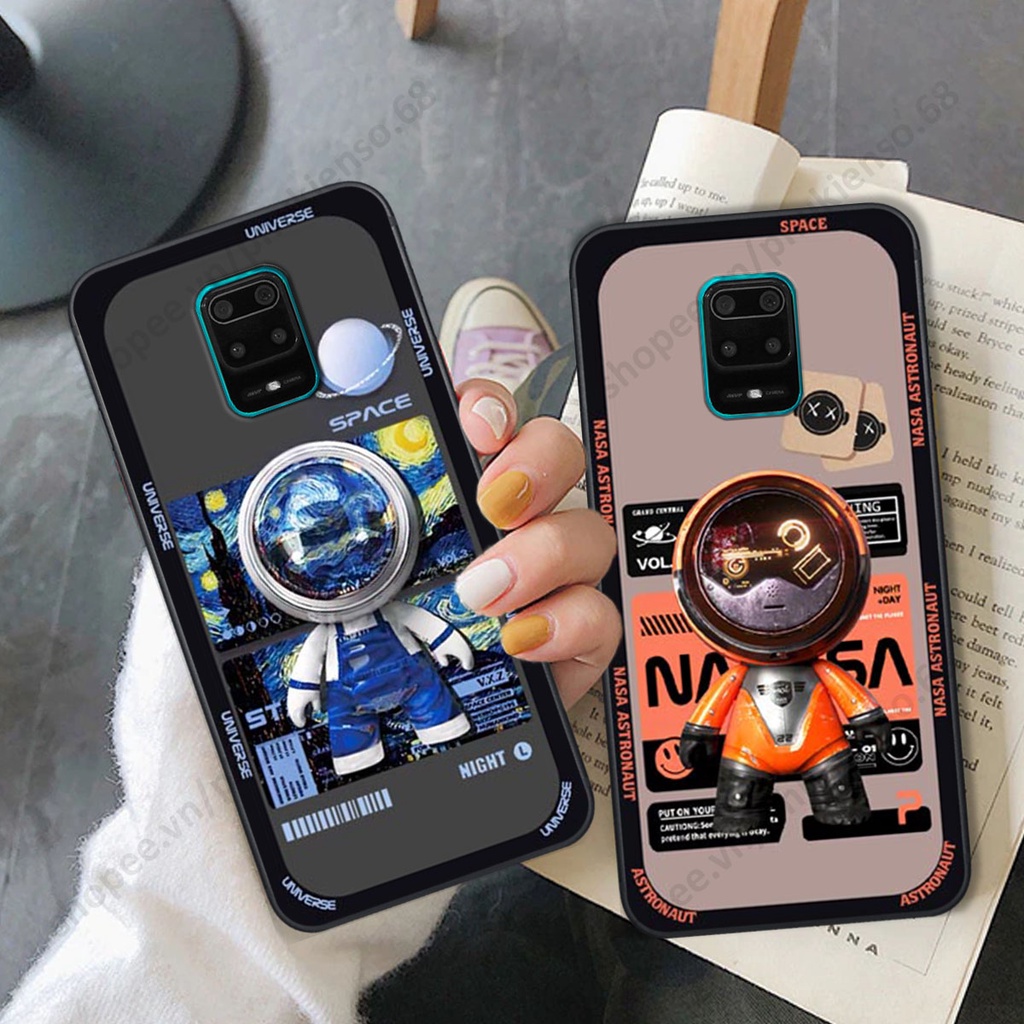 Ốp lưng Xiaomi Redmi Note 9 / Note9s / Note 9 Pro hình người máy, robot nasa đáng yêu dễ thương