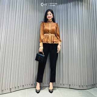 Sơ mi bèo phối lụa CChat Clothes