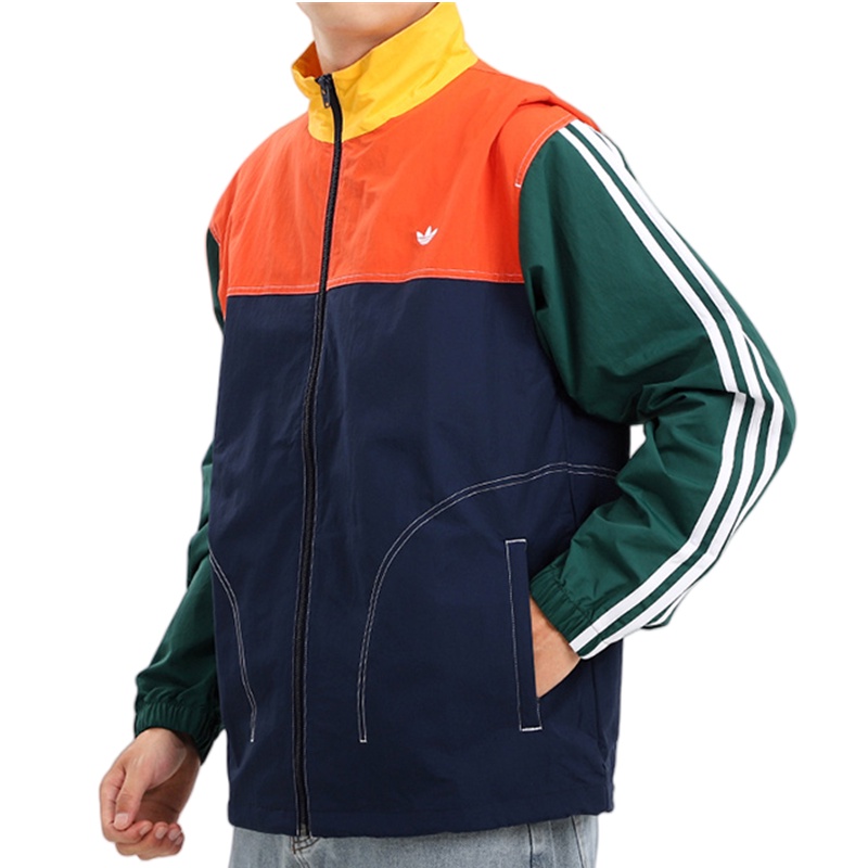 Áo Khoác Thể Thao Adidas 100% Chính Hãng Cổ Đứng Phối Màu Tương Phản GD2054