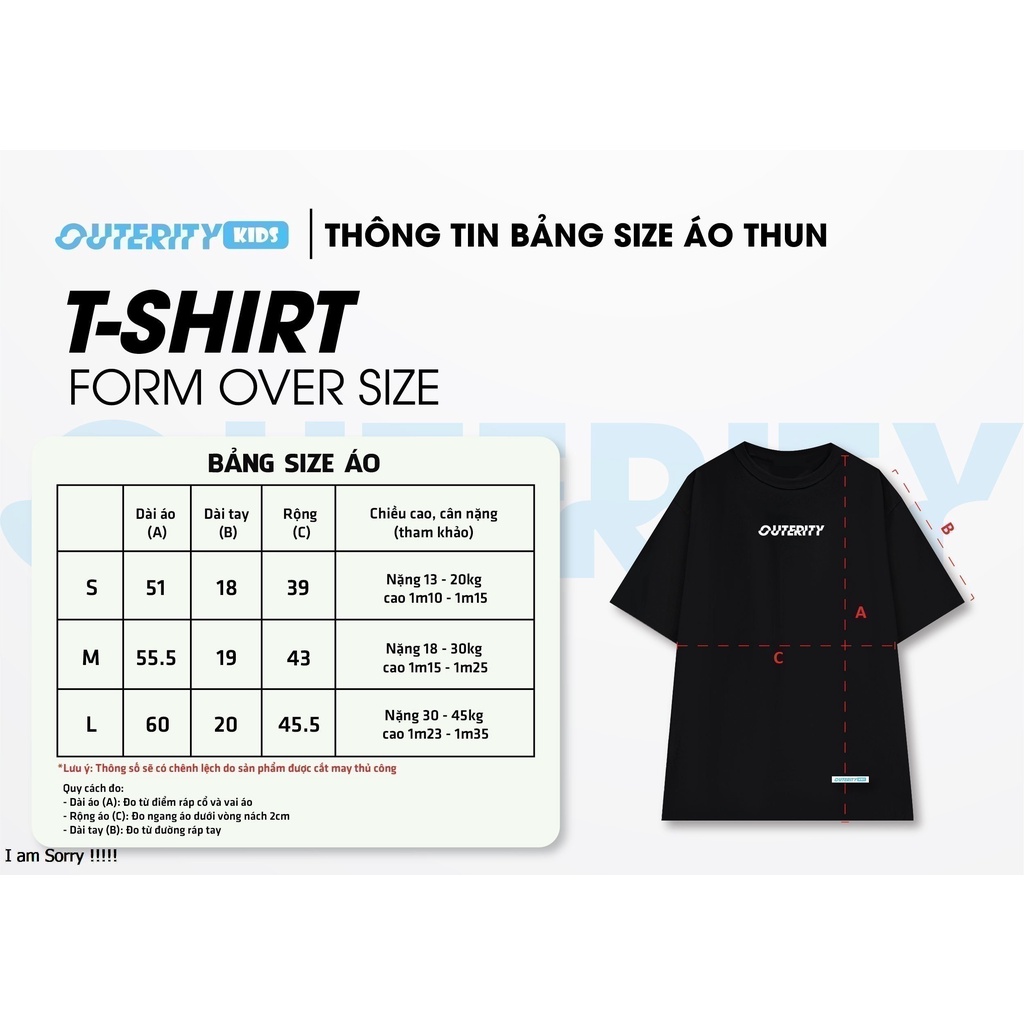 Áo thun trẻ em OuterityKids Bazic/ Xanh dương - ORK126