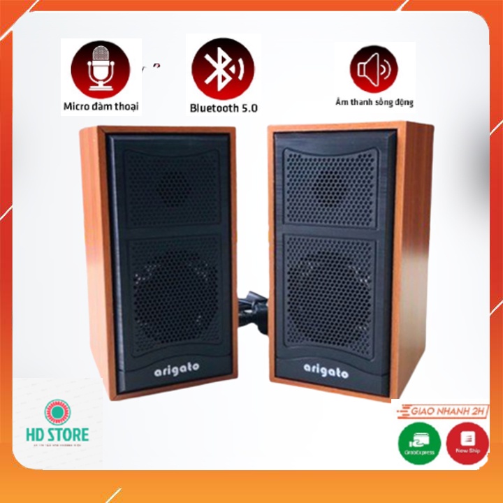 Loa Máy Tính Vi Tính Latop Arigato M22 Mini Để Bàn, Siêu Bền Vỏ Đẹp- Âm Thanh Hay Sống Động, Thiết Kế Tinh Tế Đẹp Mắt