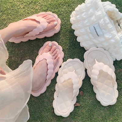 Dép Xỏ Ngón eva Chống Trượt Đính Hoa Dễ Thương Thời Trang Đi Biển Cho Bé Gái