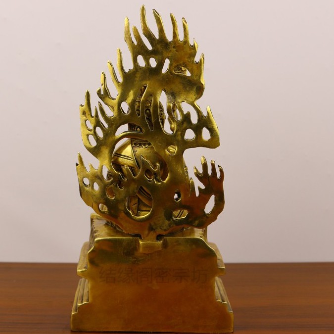 BẤT ĐỘNG MINH VƯƠNG tượng phật bằng đồng  bản mệnh tuổi dậu tuất bằng đồng  kt 21cm