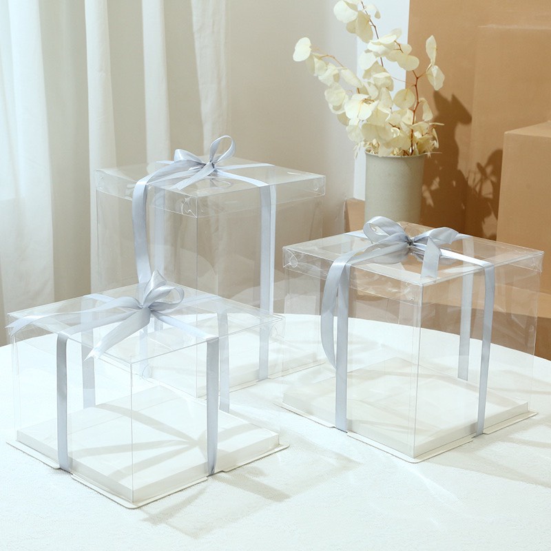 Hộp mica trong đựng bánh kem