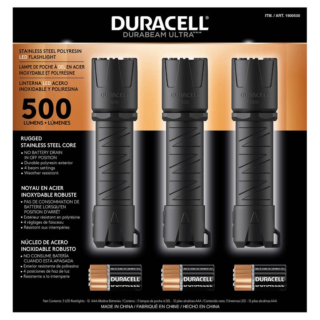 Đèn pin Duracell Durabeam Ultra LED Flashlight 500 Lumens