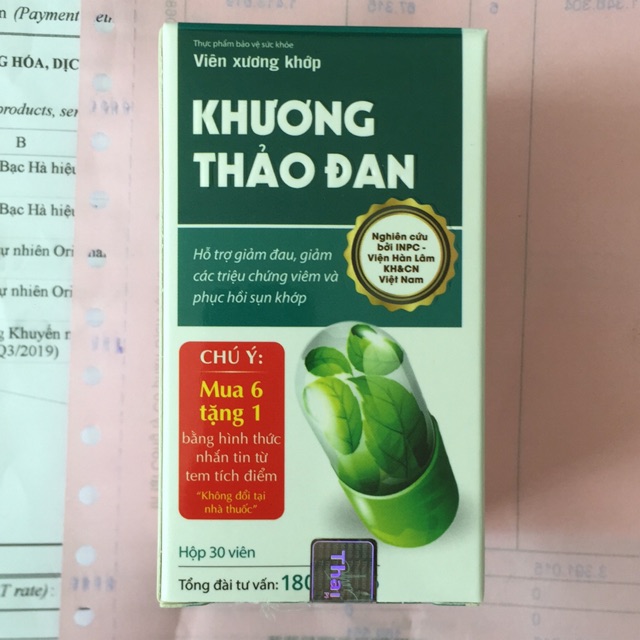 KHƯƠNG THẢO ĐAN- thực phẩm bảo vệ sức khoẻ