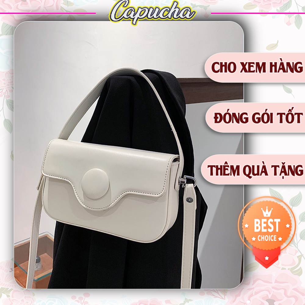 Túi xách nữ đeo chéo phong cách Hàn Quốc chất da dày cao cấp Capucha T181