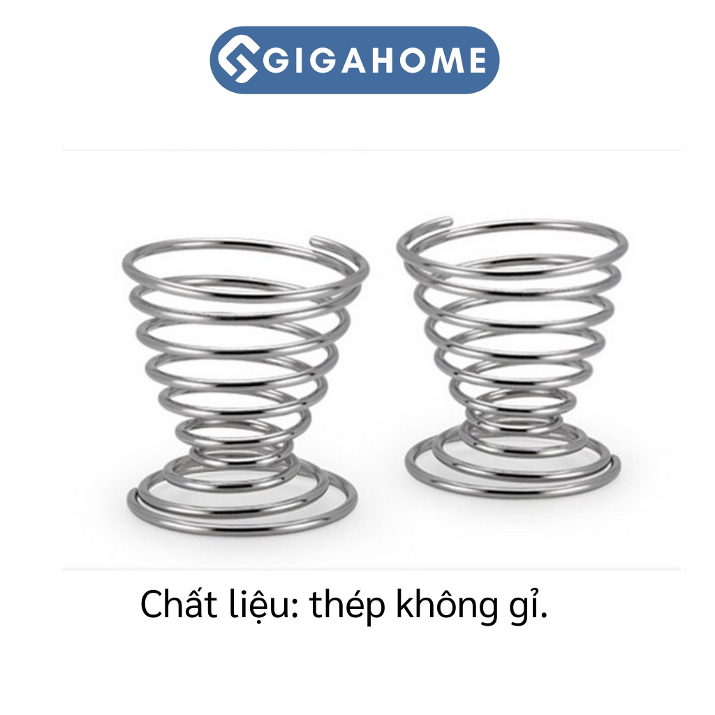 Cốc Đựng Trứng Kiểu Xoắn Ốc GIGAHOME Bằng Kim Loại Tiện Dụng 5189