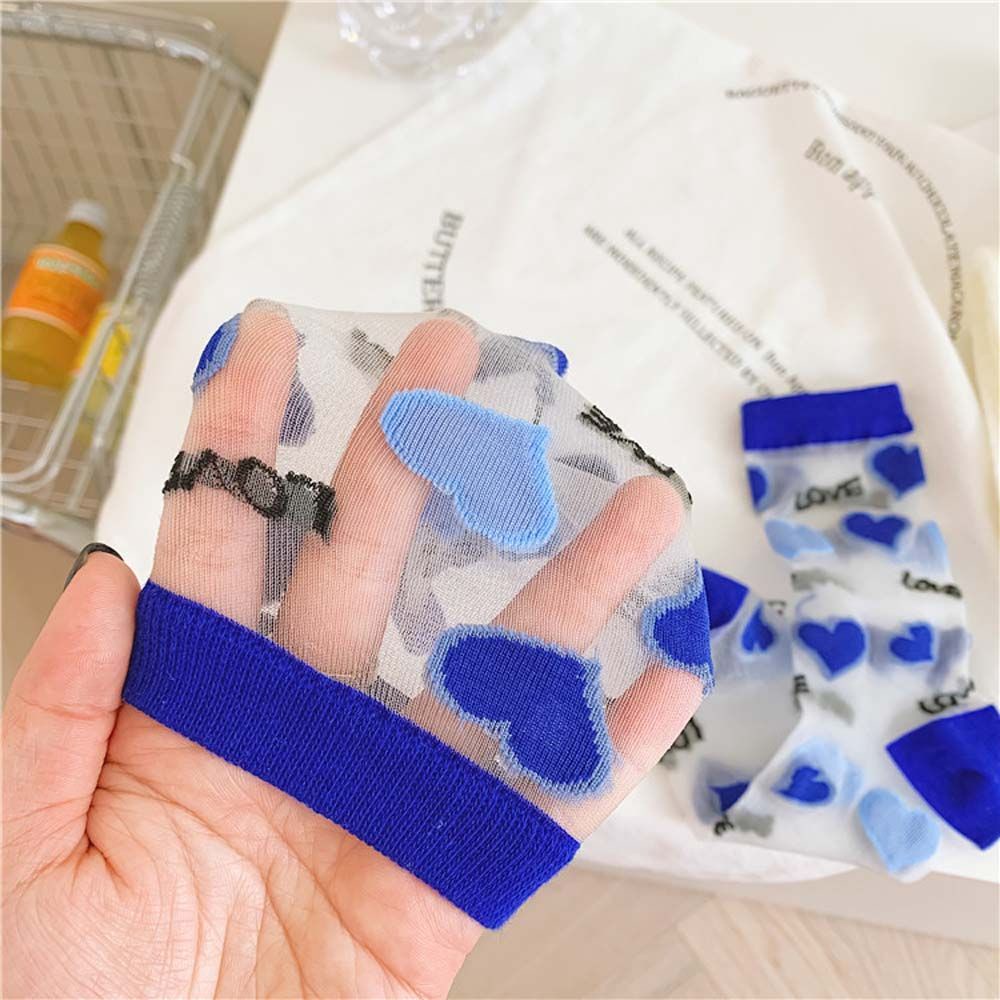 Đôi vớ trong suốt bằng vải nylon thời trang phong cách mùa hè sành điệu cho nữ
