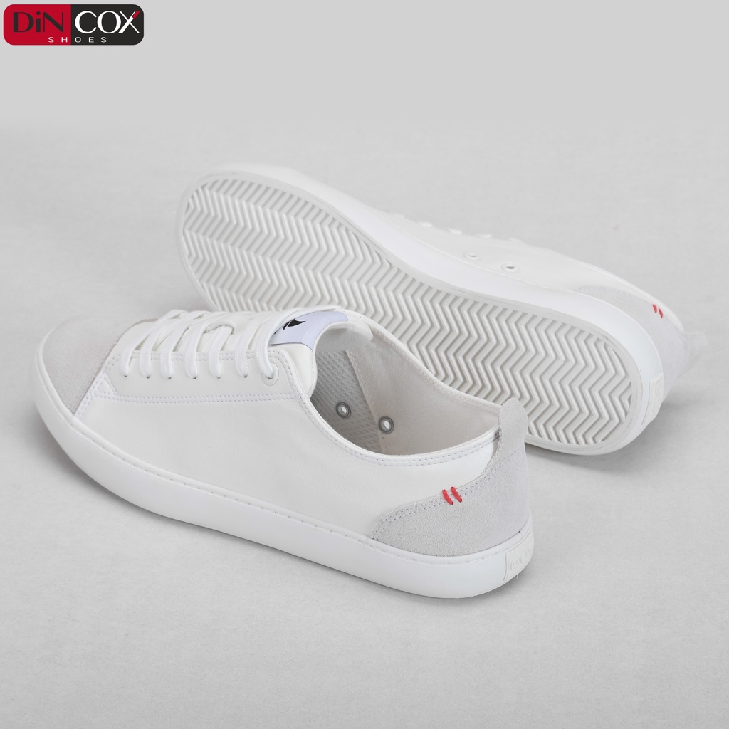 Giày Sneaker Da Nam DINCOX C17 Cách Điệu, Nhã Nhặn White