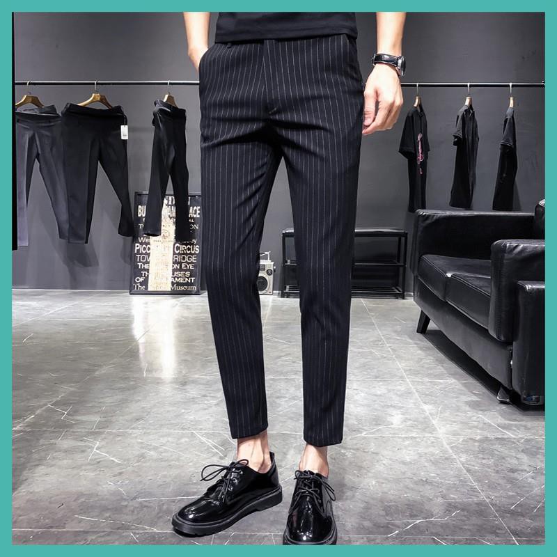 Quần âu nam 💠 SIÊU HOT 💠 quần vải kẻ sọc Korean chuẩn thiết kế Hàn Quốc, cực tôn dáng