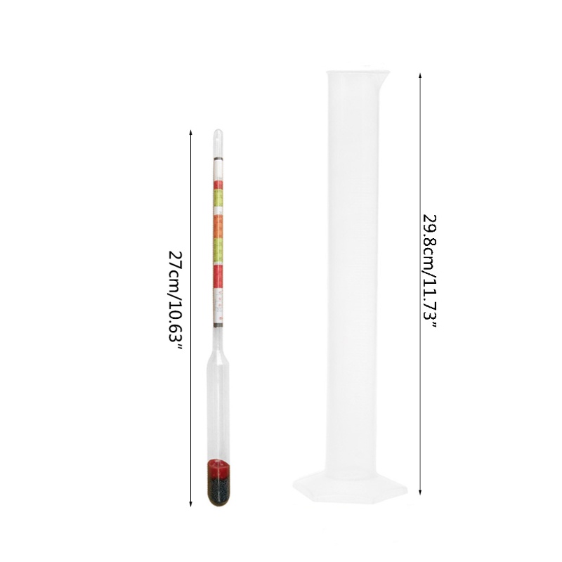 Thiết bị đo nồng độ cồn 0.990-1.160 3 trong 1 với nhiệt kế 250mm