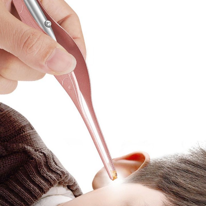 Dụng Cụ Lấy Ráy Tai - Bộ Lấy Ráy Tai Có Đèn Tiện Dụng - Ngoáy Tai Có Đèn 3 in 1 Kèm Kẹp