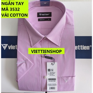 (3532 SS) ÁO SƠ MI VIỆT TIẾN NGẮN TAY KẺ SỌC