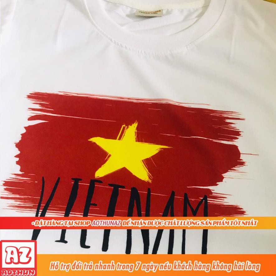 Áo thun in hình Cờ đỏ sao vàng Việt Nam có size trẻ em - Form Rộng BIGSIZE F72