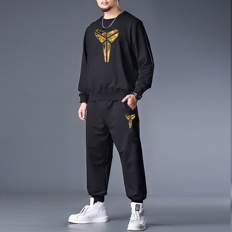 Set đồ thể thao hai món dáng rộng giữ ấm mùa đông plus size S cho nam