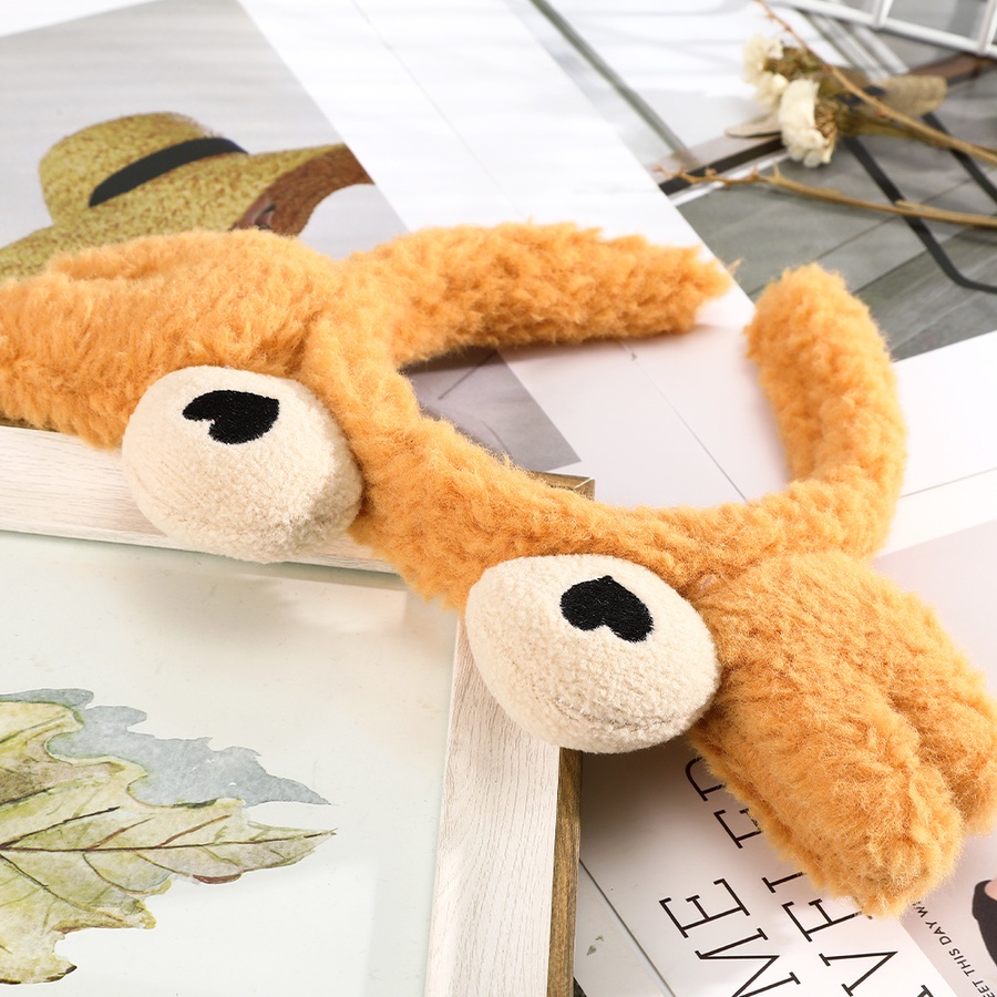 Cài Tóc Hình Chú Cua Hoạt Hình Vải Nhung Dễ Thương Dành Cho Bạn Gái