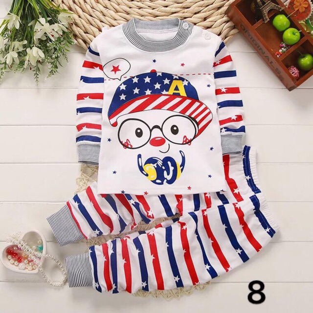 Bộ thu đông nỉ cotton