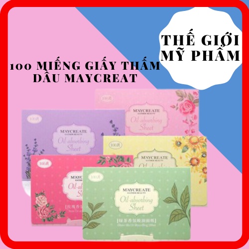 Giấy thấm dầu MAYCREATE  gói 100 tờ Nội Địa Trung