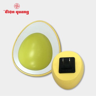 Đèn ngủ cảm biến LED Điện Quang ĐQ LNL07 WW Cảm biến quang, hình quả trứng, ánh sáng vàng