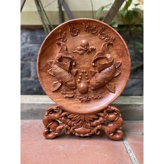 Đĩa gỗ phong thuỷ đk 30cm
