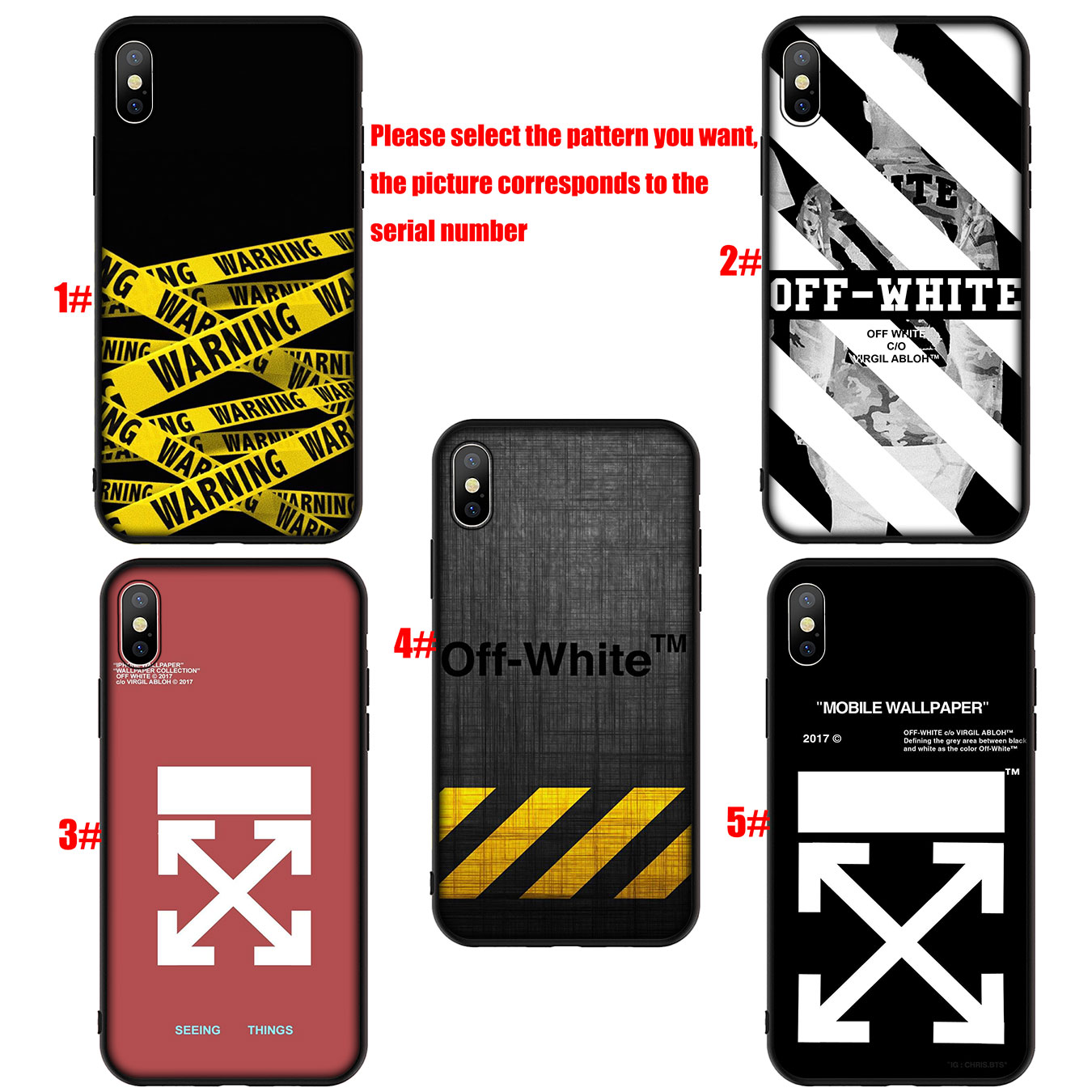 Samsung Galaxy A9 A8 A7 A6 Plus J8 2018 + A21S A70 M20 A6+ A8+ 6Plus Phone Case Soft Silicone Casing B68 Off White logo