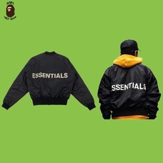   Best Quality  Áo Khoác Bomber Essentials FOG Essentials Bomber SS2024 màu đen BapeVN 