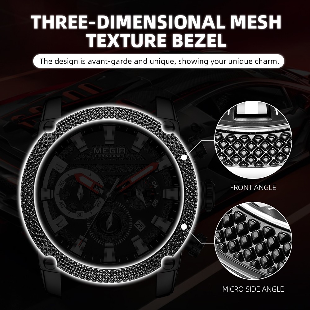 Đồng Hồ Analog Máy Quartz MEGIR 2134 Bằng Thép Không Gỉ Sang Trọng Chống Thấm Nước Dành Cho Nam