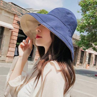 Mũ vải hai mặt rộng vành siêu mát