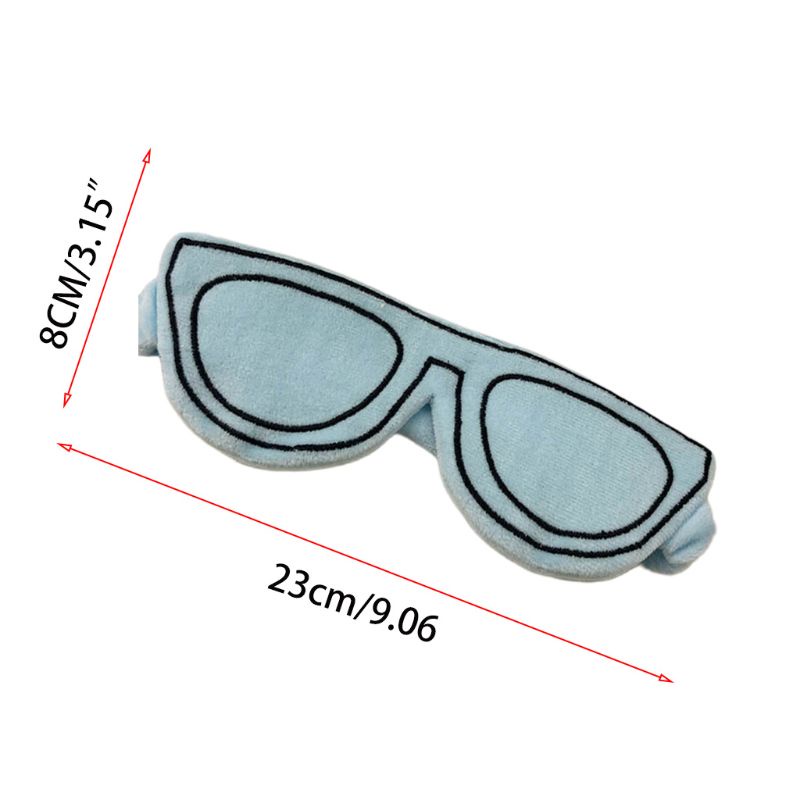 Băng Đô Đeo Mắt Kính Vải Nhung Họa Tiết Thêu Vui Nhộn Sáng Tạo