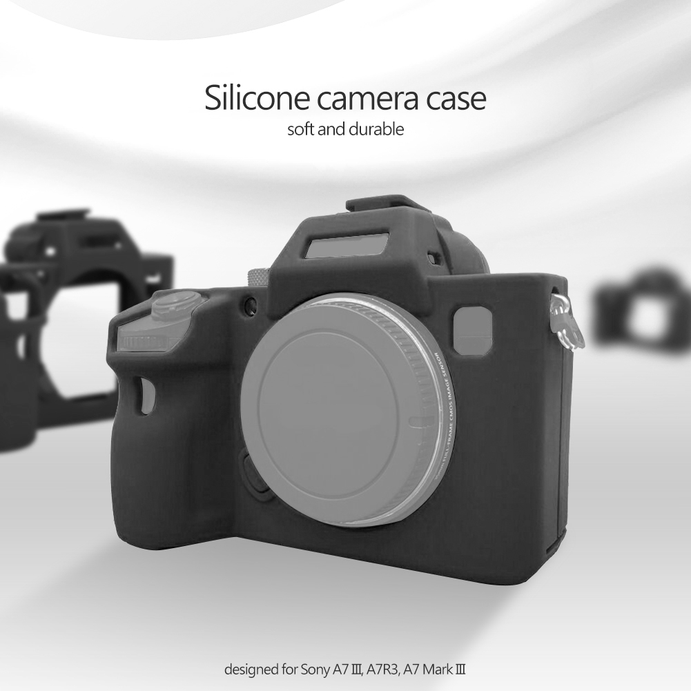 Vỏ silicon bảo vệ máy ảnh Sony A7 III/A7R3 tiện dụng