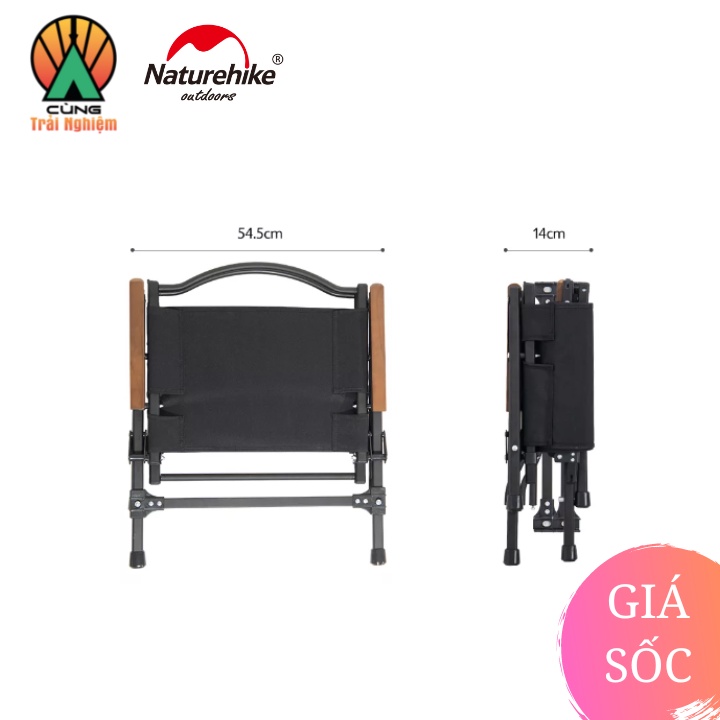 Ghế cắm traị, câu cá Naturehike có tựa, Gấp Gọn, Dễ Di Chuyển NH21JJ002